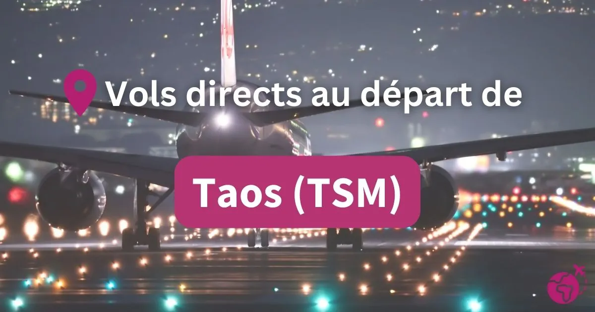 Tous les vols directs et sans escales au départ de Taos (TSM)